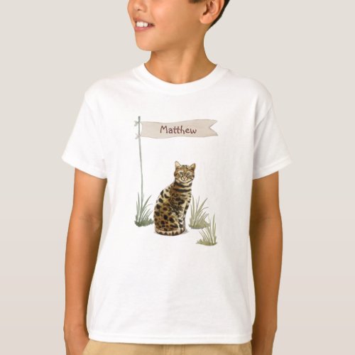 Custom Name Bengal Cat Pet T_Shirt