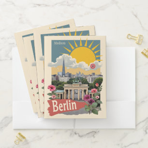 Custom Name Berlin, Germany Pocket Folder