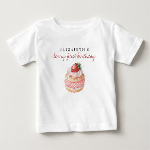 Custom Name Berry First Birthday Baby T-Shirt