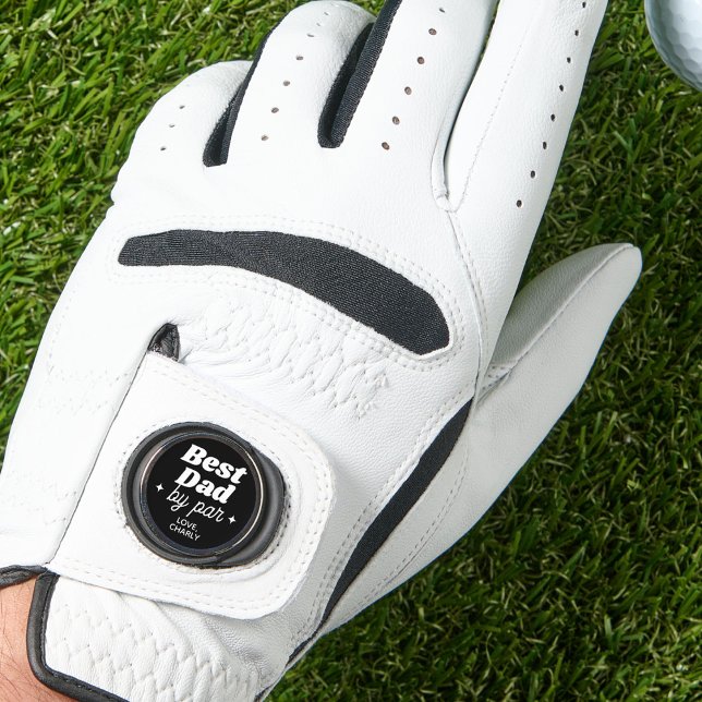 Custom Name Best Dad By Par Retro Cool Golf Glove (Creator Uploaded)