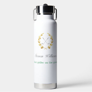 Custom Name Best Golfer Water Bottle