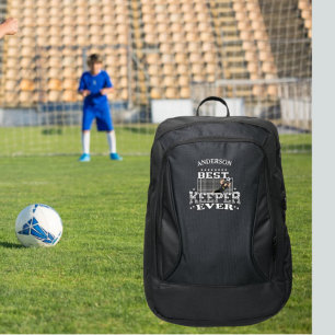 Custom Name Best Keeper Ever soccer Port Authority® Backpack