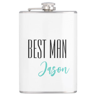 Custom Name Best Man Flask
