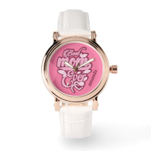 Custom Name "Best Mom Ever" Watch