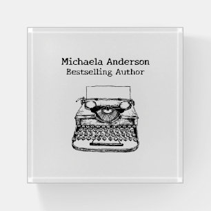 Custom Name Bestselling Author Writer Gift Paperweight