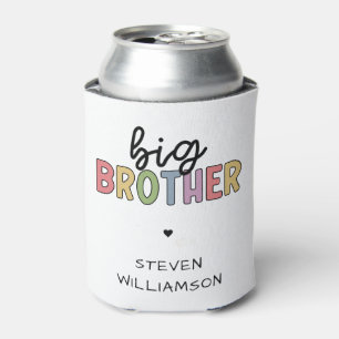 Custom Name Big Brother Cute Personalized Can Cooler