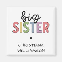 Custom Name Big Sister Cute Personalized