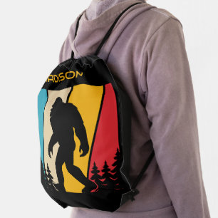 Custom Name Bigfoot Drawstring Bag