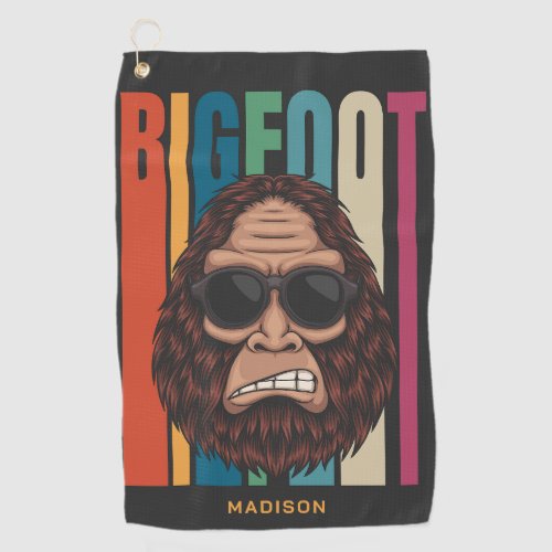 Custom Name Bigfoot Golf Towel