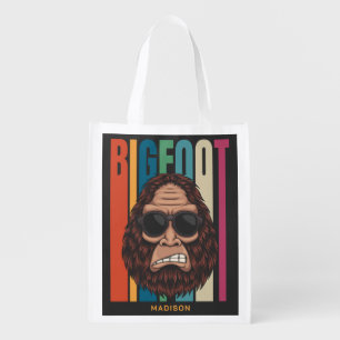 Custom Name Bigfoot Grocery Bag