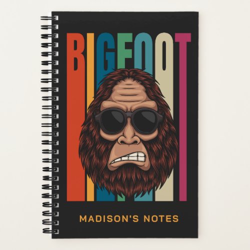 Custom Name Bigfoot Notebook