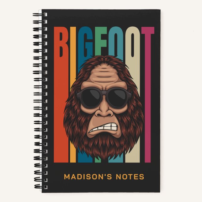 Custom Name Bigfoot Notebook (Front)
