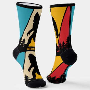 Bigfoot and Yeti Holiday Socks for Men - Shop Now