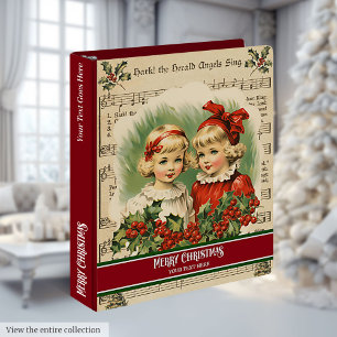 Custom Name Binder with Christmas Kids Design