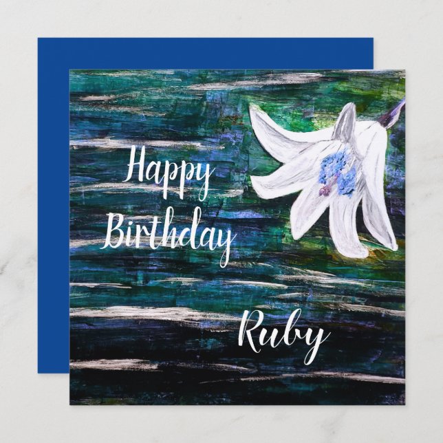 Custom Name Birthday Card (Front/Back)