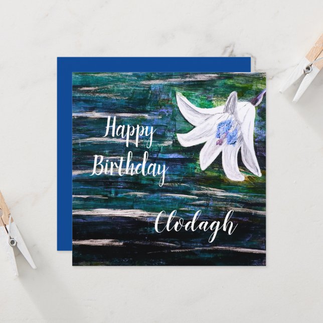 Custom Name Birthday Card (Front/Back In Situ)