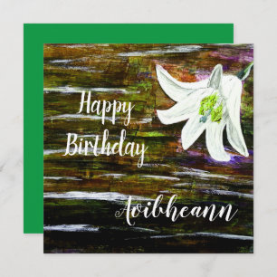 Custom Name Birthday Card