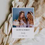 Custom Name Birthday Photo Card for Friend<br><div class="desc">Make their birthday unforgettable with this personalized Name Birthday Photo Card — a thoughtful and stylish way to celebrate your friend’s special day. This card features a customizable name and space for a favorite photo, making it a one-of-a-kind keepsake. Whether it's a fun selfie or a heartfelt message, your design...</div>