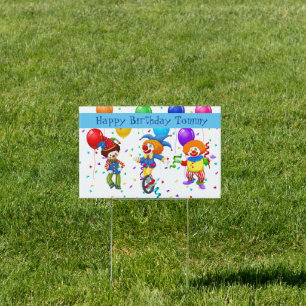 Custom Name Birthday Yard Sign