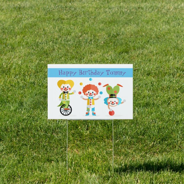 Custom Name Birthday Yard Sign (Insitu)