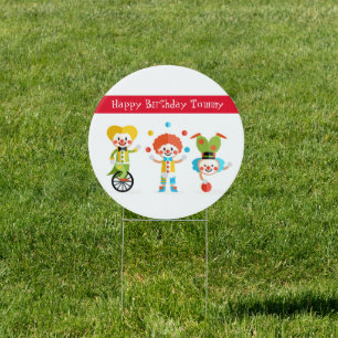 Custom Name Birthday Yard Sign
