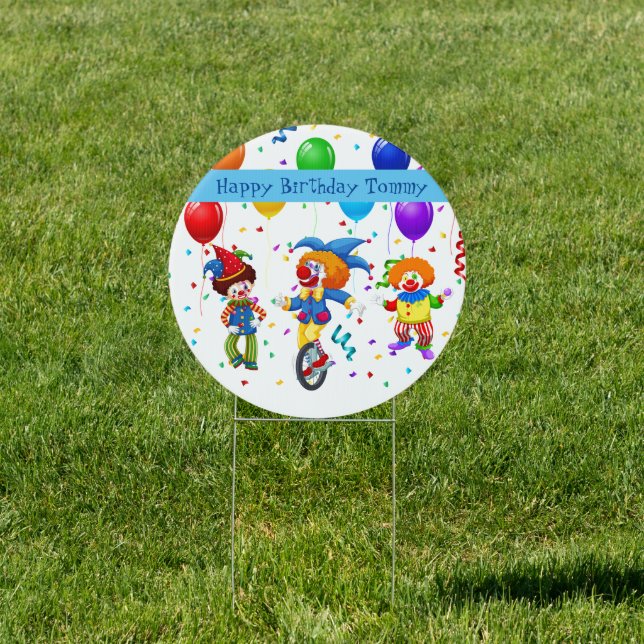 Custom Name Birthday Yard Sign (Insitu)