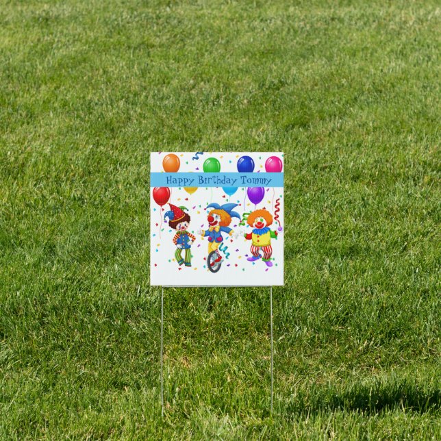 Custom Name Birthday Yard Sign (Insitu)