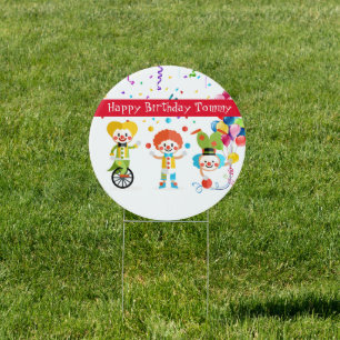 Custom Name Birthday Yard Sign