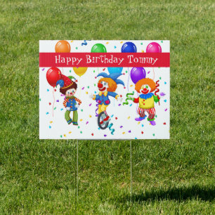 Custom Name Birthday Yard Sign
