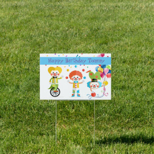 Custom Name Birthday Yard Sign