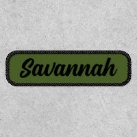 Custom name black and olive green or any color
