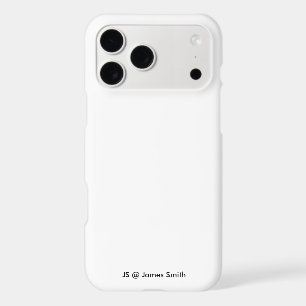 Custom Name Black and White iPhone 17 Pro Max Case