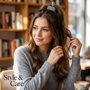 Custom Name Black Elastic Hair Tie Accessory Perso