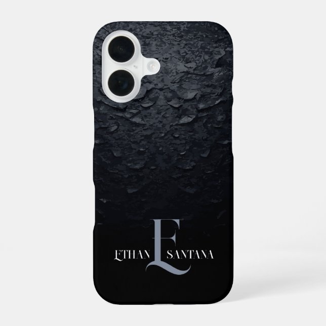 Custom Name Black Gradient Iphone Case (Back)
