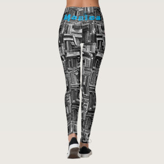 Custom Name Black Leggings
