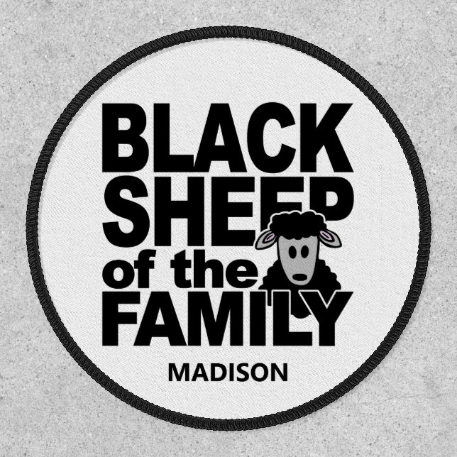 Custom name "Black Sheep" Patch (Front)