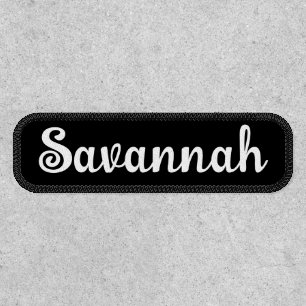 Custom name black white or any color patch