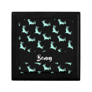 Custom name blue bats gift box