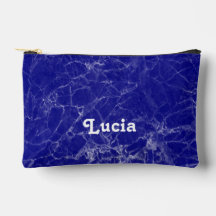 Custom name blue marble pattern