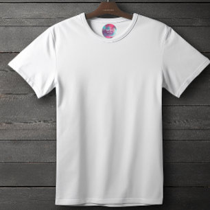 Custom name blue pink circle kids' labels