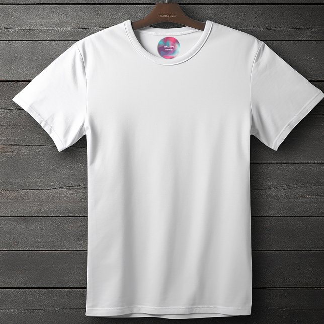 Custom name blue pink circle kids' labels (Creator Uploaded)