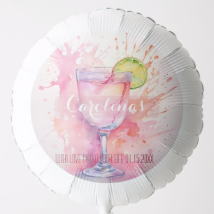 Custom Name Blush Pink Bachelorette Party Balloon