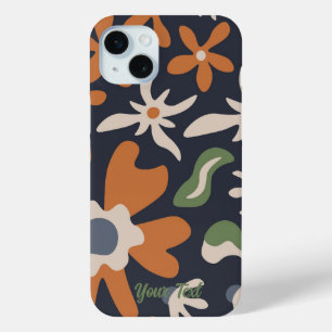 Custom Name Boho Floral iPhone 15 Plus Case