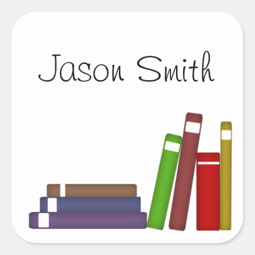 Custom Name Book ID Sticker