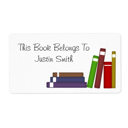 Custom Name Book Label