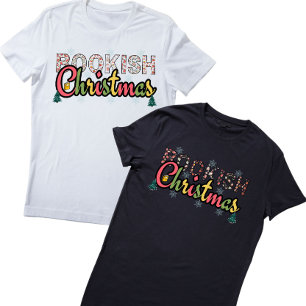 Custom Name Bookish Christmas Book Lover T-Shirt