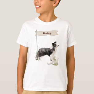Custom Name Border Collie Pet Dog T-Shirt
