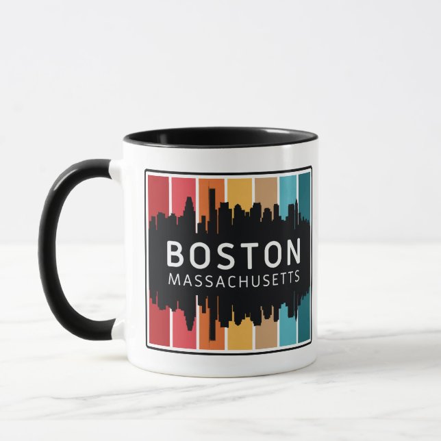 Custom Name Boston Massachusetts Mug (Left)