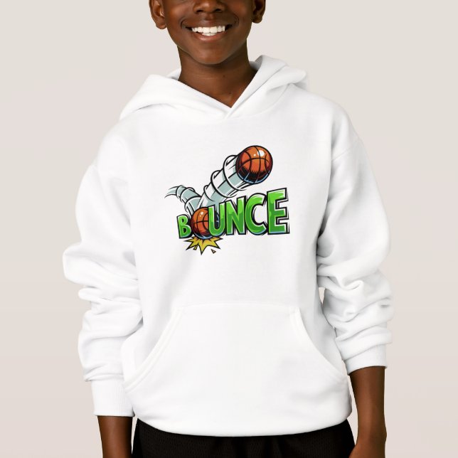 Custom name BOUNCE Basketball clothing Hoodie (Front)