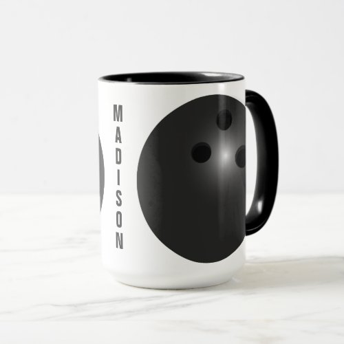 Custom name Bowling Ball mugs